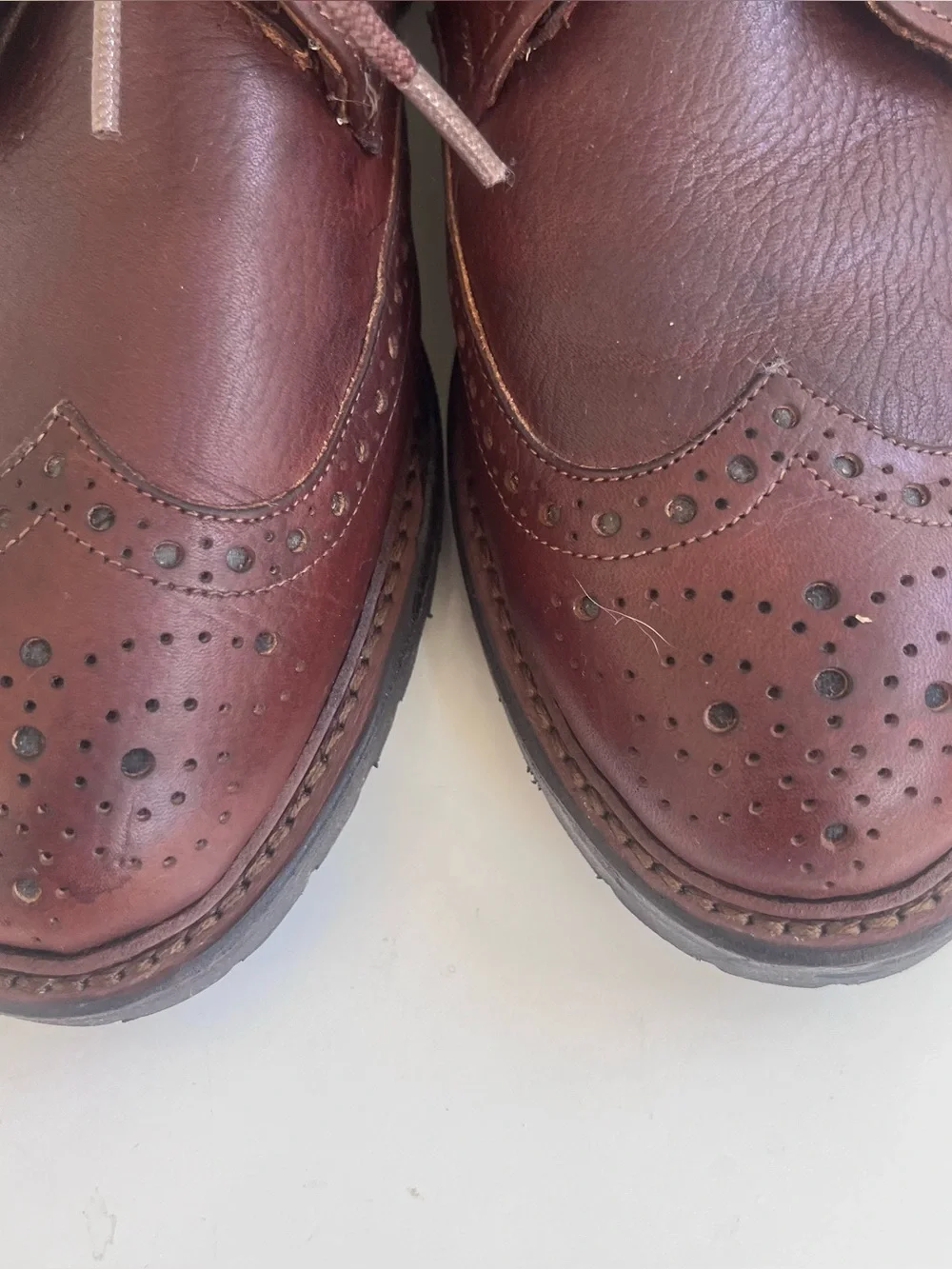 Allen Edmonds 10,5 3E LONG BRANCH Brown Leather Wingtip Ankle Dress Boots $400